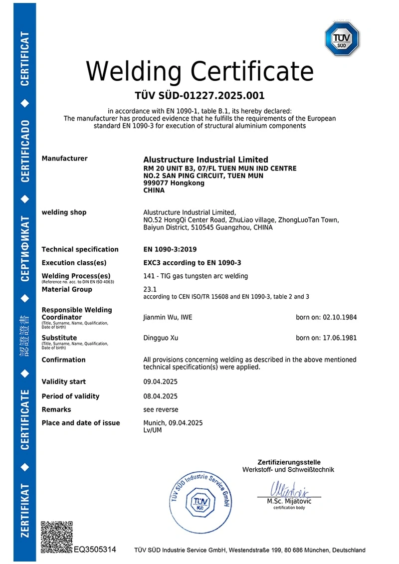 Zert EN1090 wc Alustructure Industrial Limited final